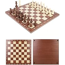 Amazon | Chess International 初心者向けチェスセット、34 個の